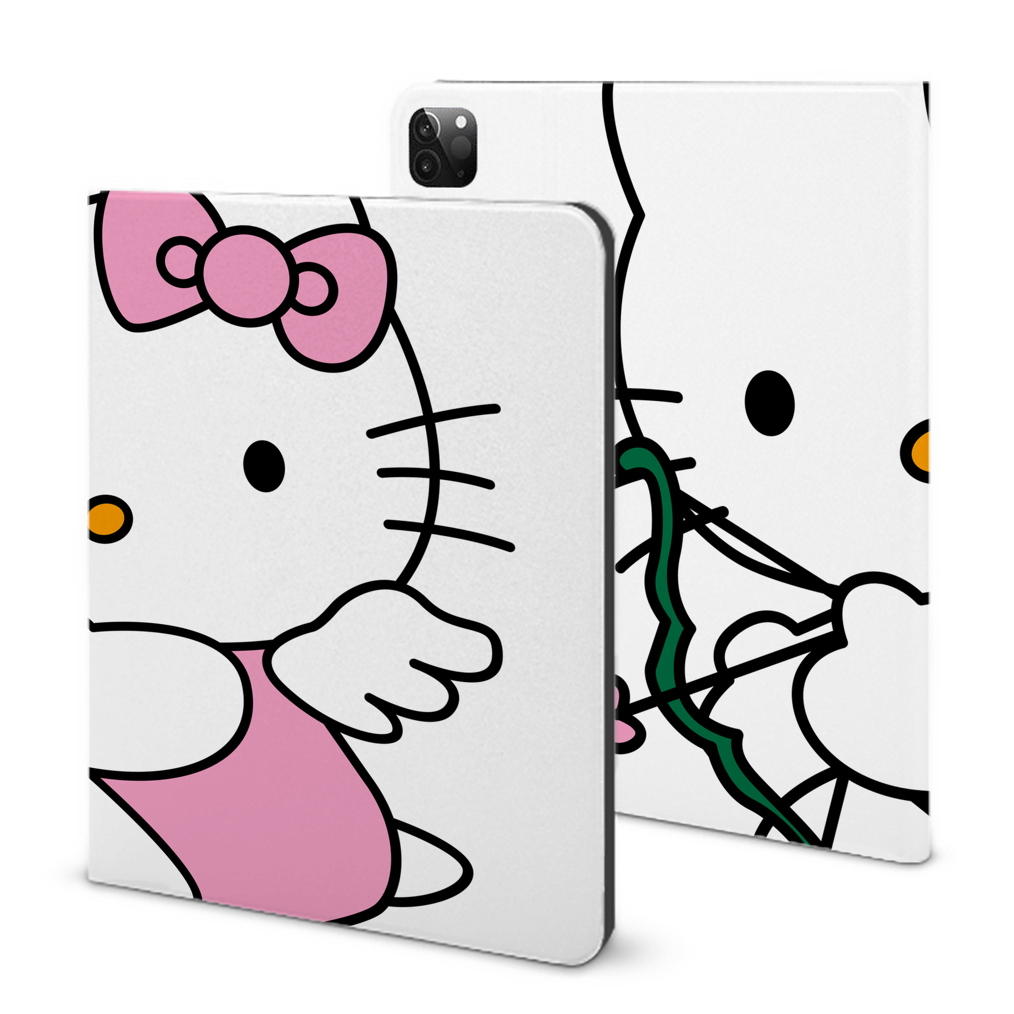 （画像用） Hello Kitty ハローキティ IPadケース ペンホルダー付き ブックスタイルデザイン